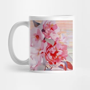 Peony with White Blossoms Mug